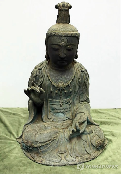 対馬の盗難仏像巡る控訴審　日本の寺の補助参加受け入れ＝韓国高裁