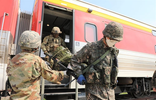 韓米両軍が医療支援能力向上へ実動訓練　３年ぶり実施