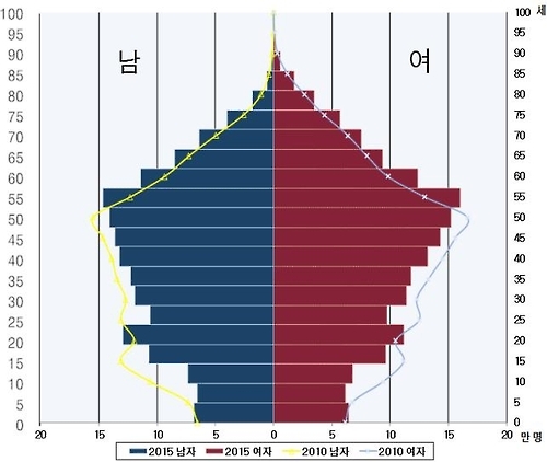 부산 인구 피라미드