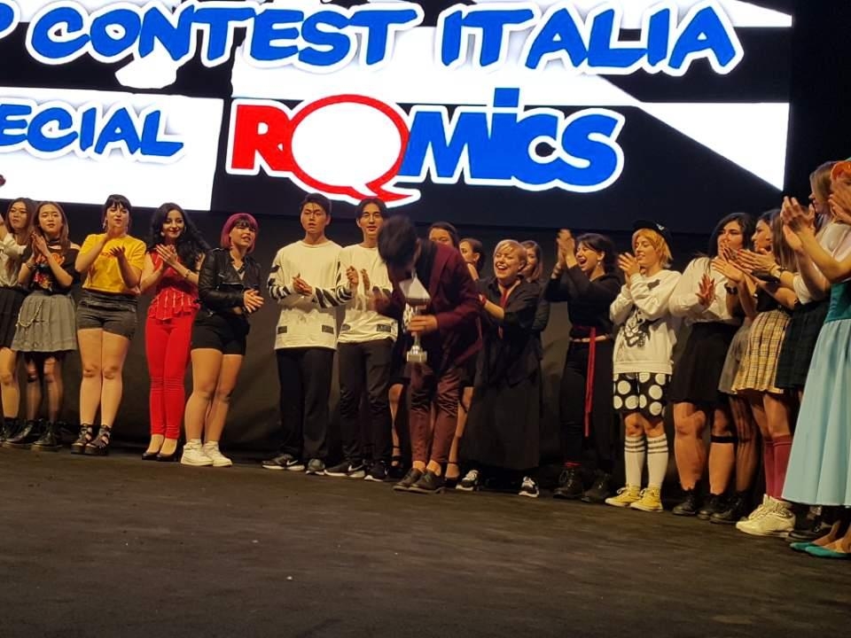 로마에서 열린 K팝 경연대회 참가자들