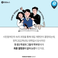 [카드뉴스] '2022대입개편안' 중3 학생은 어떻게 생각할까 - 5