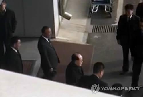 김영남 북한 최고인민회의 상임위원장 베이징 도착