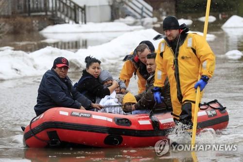 '폭탄 사이클론'에 美중서부 물난리…6개州 비상사태 선포