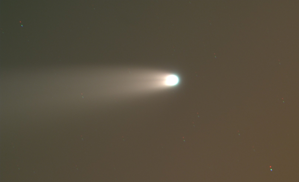 지난 15일 미국 애리조나 레몬산에서 OWL-Net 4호기로 촬영한 니오와이즈 혜성