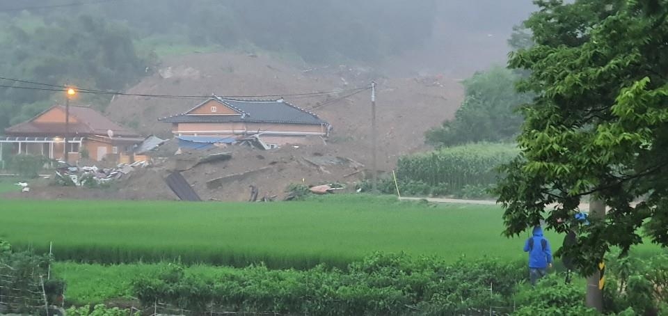 곡성 산사태 현장 구조 작업 재개