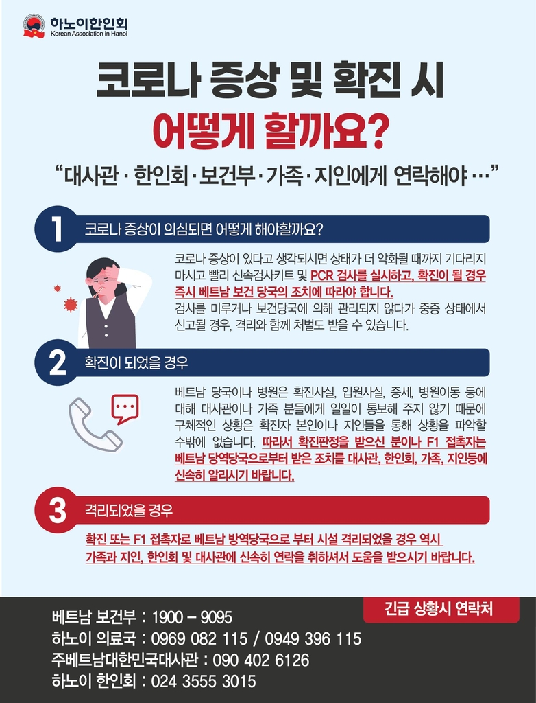 코로나19 확진시 대처요령