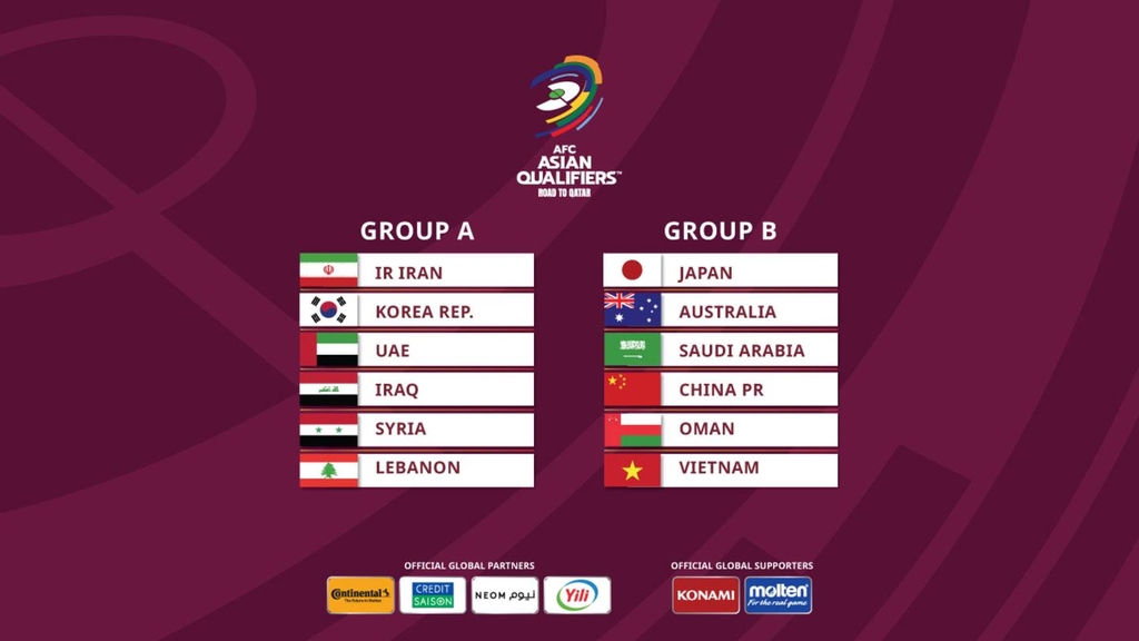 중국일본 9월 카타르 월드컵 최종예선 경기 도하서 개최 연합뉴스