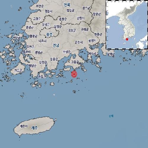 전남 고흥 바다에서 규모 2.3 지진…"피해 없을 듯"