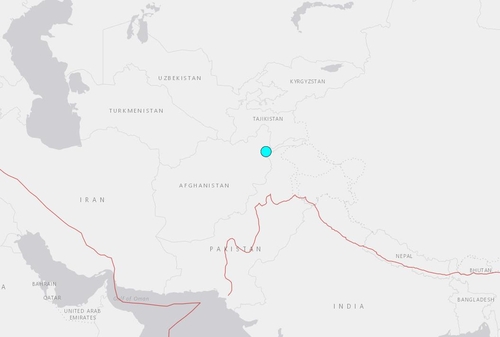 아프간 북동부서 규모 5.7 지진…피해 보고는 아직 없어