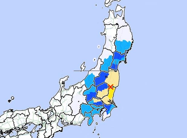 일본 후쿠시마현에 규모 5.3 지진