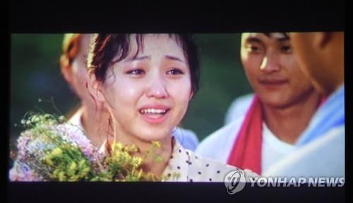 북한 영화 '우리집 이야기' 주연 백설미