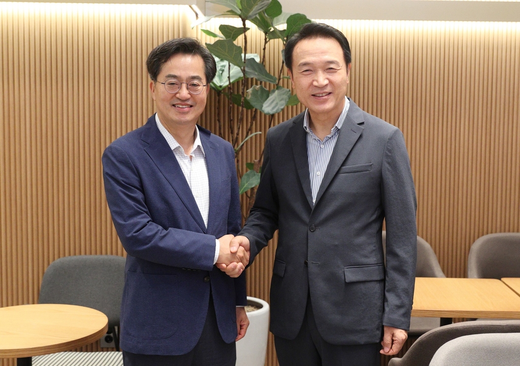 김동연-임태희 조찬 회동