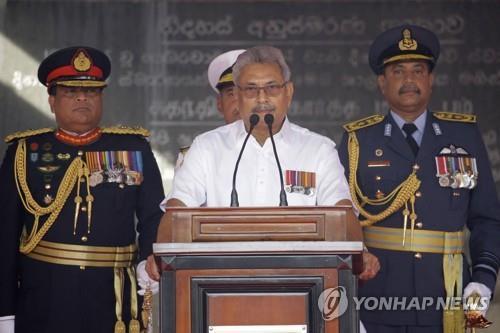 고타바야 라자팍사 스리랑카 대통령.