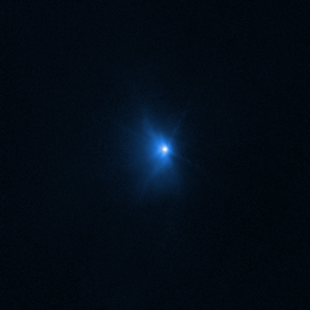 허블 망원경이 충돌 22분 뒤부터 8.2시간 뒤까지 포착한 이미지 