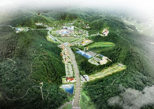 4억원짜리 느티나무가 심겨진 레인보우 힐링관광지