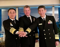 한미 해군·日해자대 3자 대담…북핵 대응 방어적훈련 지속 논의