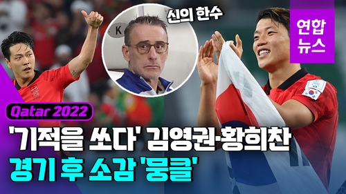 [영상] 16강 기적 쏜 김영권·황희찬…벤투 '신의 한 수' 통했나 - 2