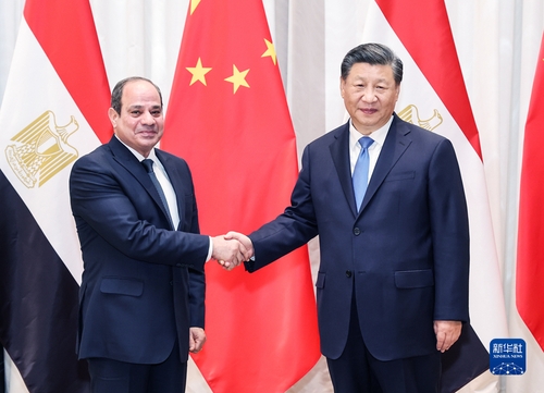 시진핑 중국 주석과 엘시시 이집트 대통령