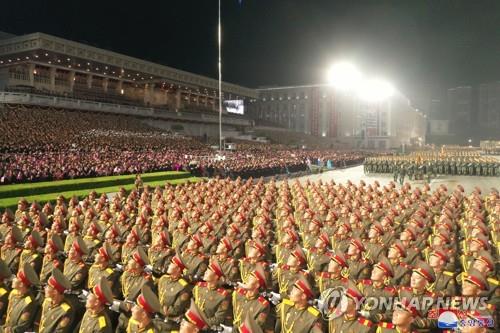 작년 4월 '조선인민혁명군 창건 90주년' 열병식