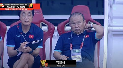 베트남 박항서 감독(오른쪽)과 이영진 코치