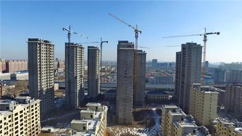 베이징에 건설 중인 아파트
