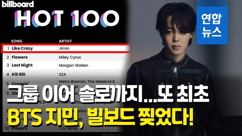 [영상] "BTS여서 가능" 지민, 빌보드 '핫 100' 1위…K팝 솔로 최초