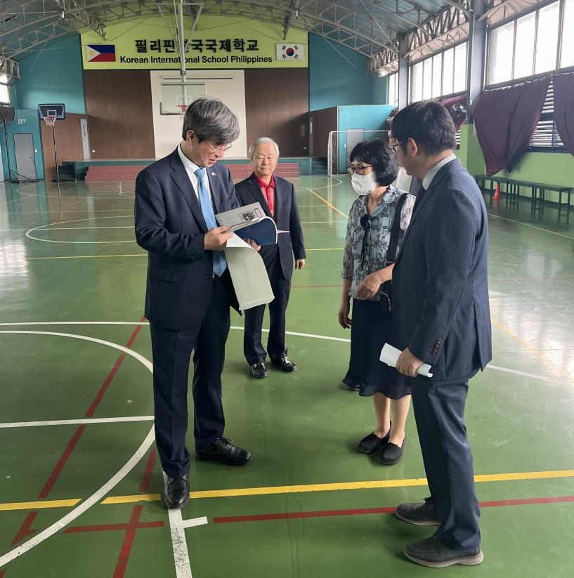 이기철 청장, 필리핀 한국국제학교 방문