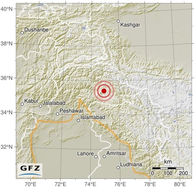 '영유권 분쟁' 카슈미르 북서부서 규모 5.5 지진