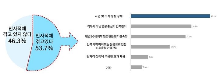 기업의 인사적체 원인