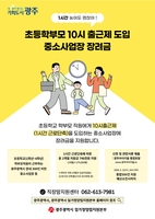 광주시, 학부모 10시 출근 장려금 초등 전학년 확대