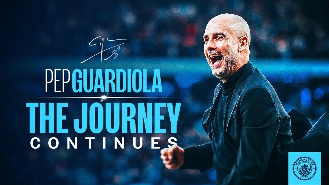 Manchester City officially announces two-year contract extension with manager Guardiola