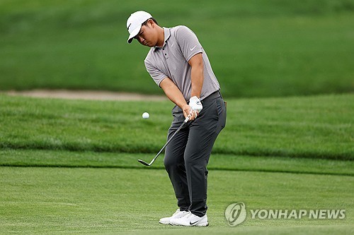 김주형, 2R 5타 줄이고도 컷 탈락…셰플러, 2R 6타차 선두