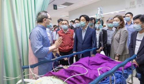 라이칭더 대만 총통(앞줄 가운데)