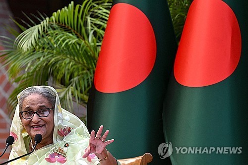 셰이크 하시나 방글라데시 전 총리.