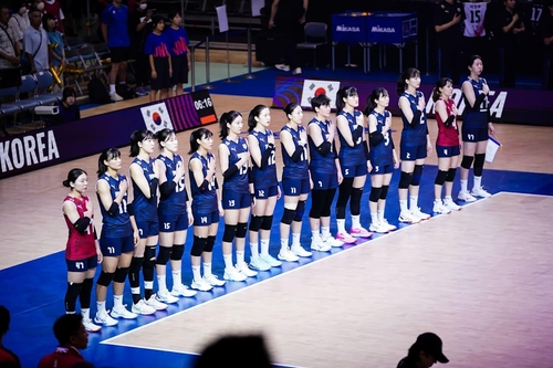 한국 여자배구, VNL서 '강등'…태국은 승점 추가해 잔류(종합)