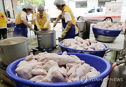 초복에 삼계탕 직접 끓이면 9천원 들어…5년 전보다 35% 올라