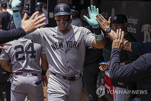 양키스 저지, 통산 351호 홈런…A.로드와 팀 역대 공동 6위