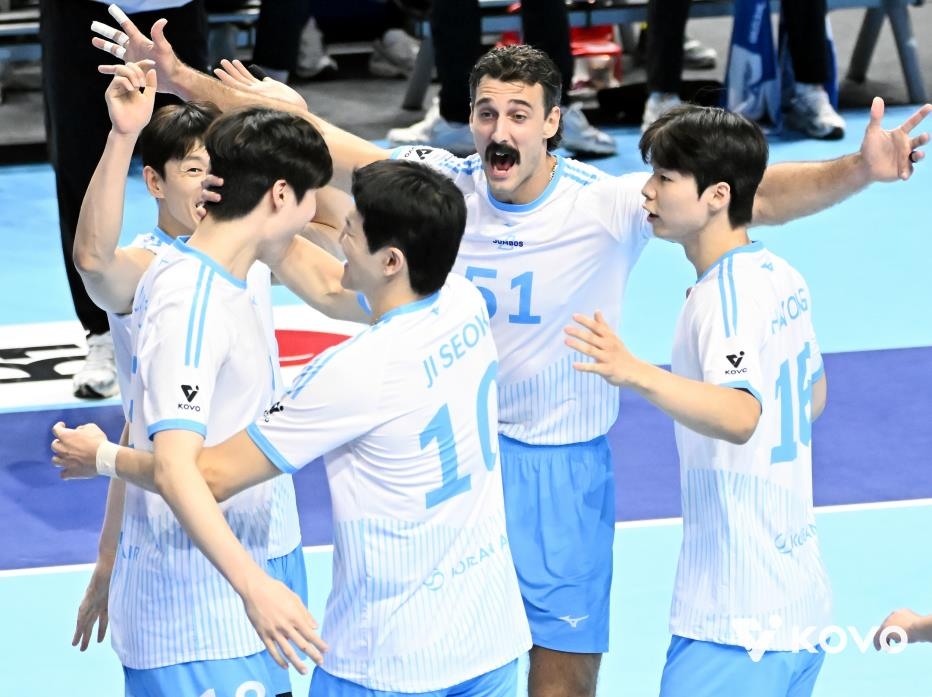 대한항공, 홈 개막전서 한전에 3-1 승리…정지석 23득점