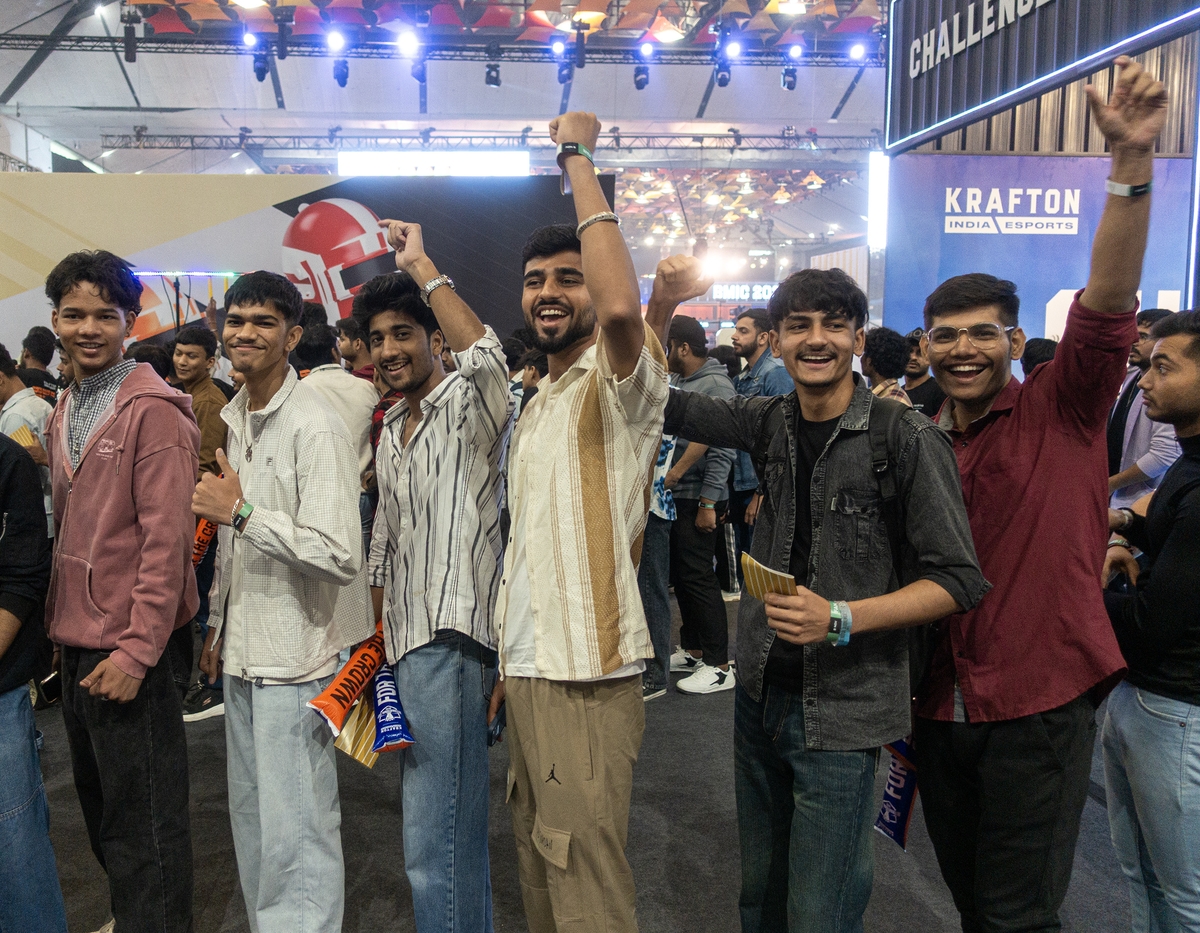 환호하는 인도 '배틀그라운드 모바일 인디아' 팬들