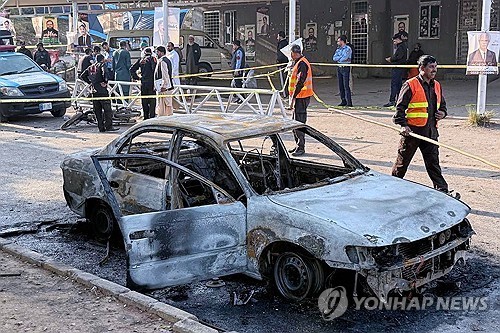 파키스탄 폭탄 테러 현장