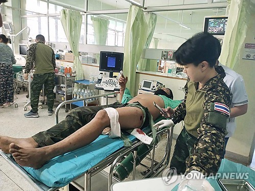 부상한 태국 군인