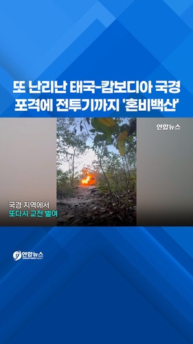  또 난리난 태국-캄보디아 국경…포격에 전투기까지 '혼비백산'