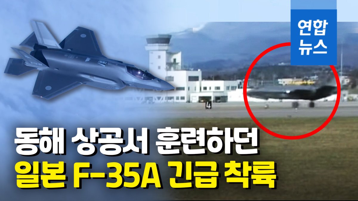 [영상] 일본 항공자위대 스텔스기 F-35A 긴급 착륙…기체 이상