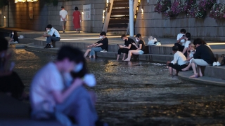 韓国各地で熱帯夜　ソウルは６月で史上最も暑い夜（６月２７日）