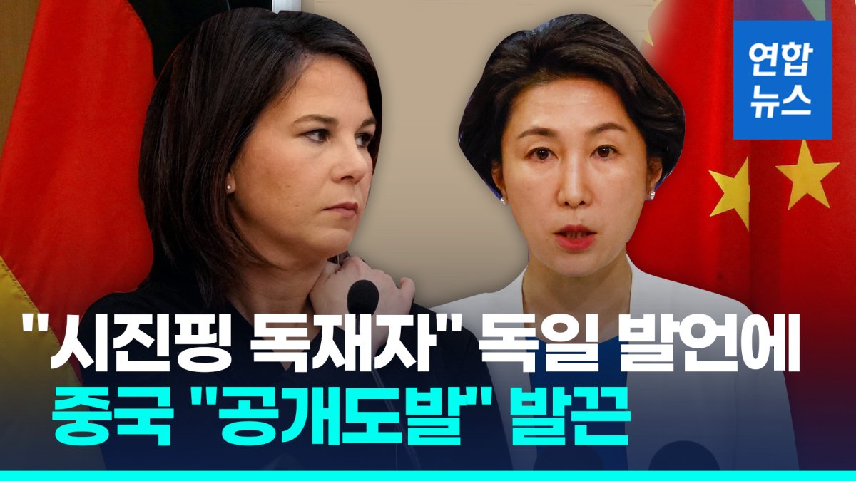 [영상] "시진핑 독재자" 독일 외무 발언에 중국 "공개 도발 간주" 항의