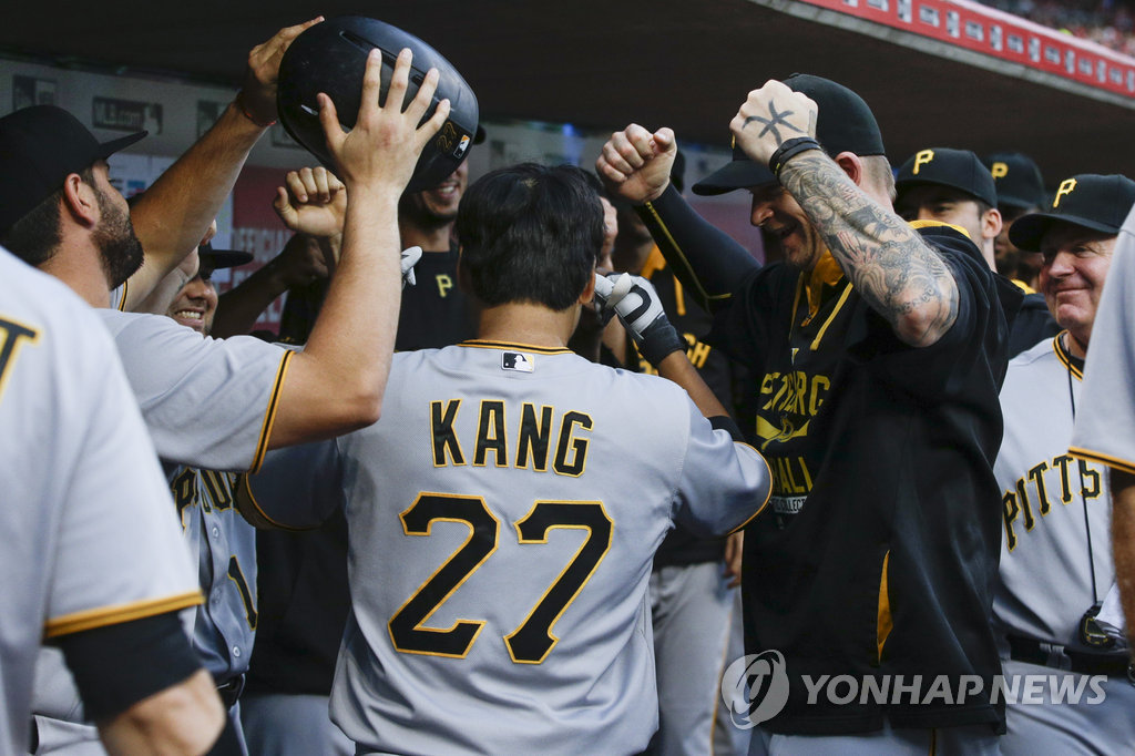 강정호, 최근 한달 타율·출루율·장타율 MLB '톱10' | 연합뉴스 강정호, 최근 한달 타율·출루율·장타율 Mlb '톱10' | 연합뉴스
