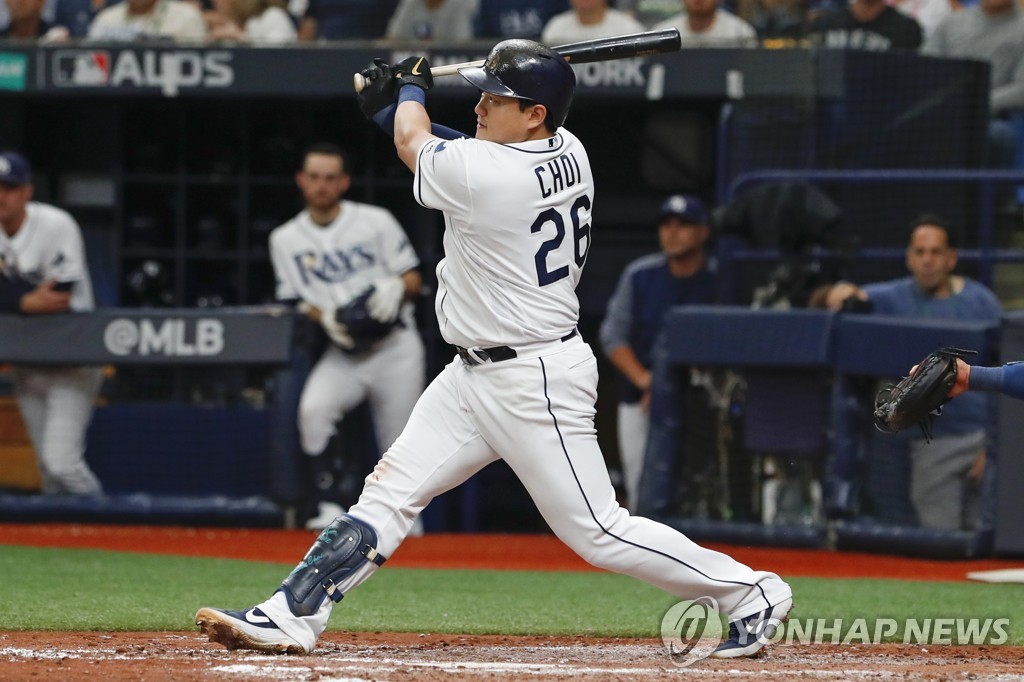 Rays' Choi Ji-man leading S. Korean MLB contingent with hot early streak