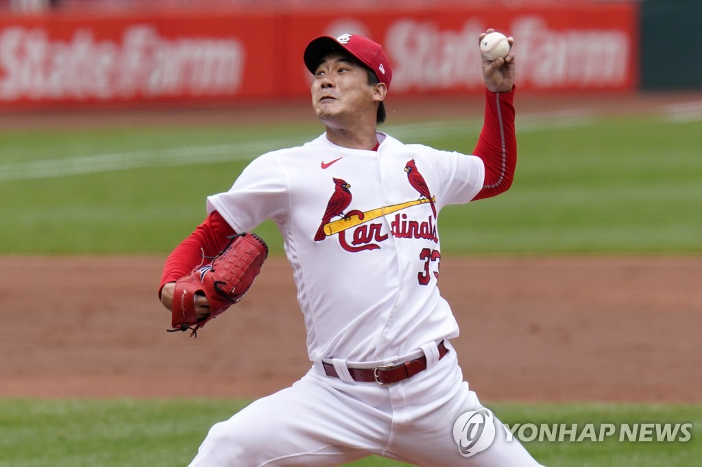 (LEAD Cardinals' Kim Kwang-hyun takes no-decision despite another strong start