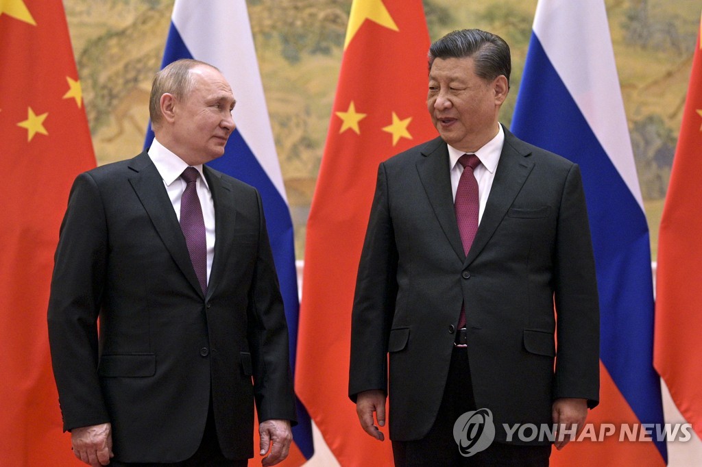 블라디미르 푸틴 러시아 대통령과 시진핑 중국 국가주석