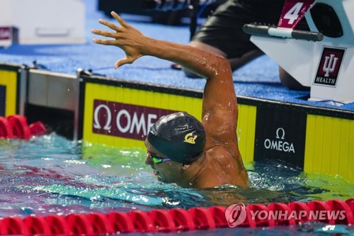 드레슬, 미국대표선발전 접영 100ｍ 5위…로즈·하일먼 1·2위